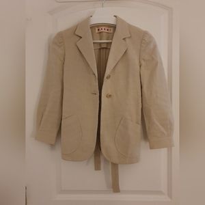 Marni beige cotton jacket (IT 38)